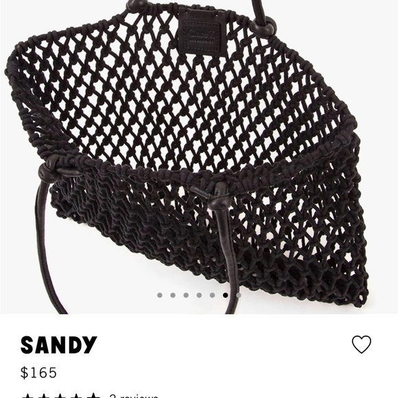 New Clare V. Sandy Beach Bag Black - Picture 5 of 5